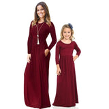 mother daughter dresses for family matching clothes mommy and me outfits look mum girl dress mom mama baby clothing christmas - Fashion Hunter