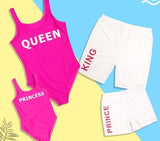 Family Swimsuit One-Piece Mother Daughter Bikini Dad Son Swim Shorts Mommy and Me Matching Swimwear Clothes Outfits Sand Dress - Fashion Hunter