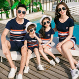 Family Matching Outfits Mommy and Me Clothes Mom Daughter Look Father Son Tshirt Mother Mama Dad Clothing Daddy Baby Mum Dresses - Fashion Hunter