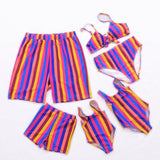 Family Matching Swimwear Mother Daughter Bikini Swimsuits Look Dress Father Son Swimming Bath Shorts Mommy Dad and Me Clothes - Fashion Hunter