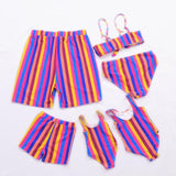 Family Matching Swimwear Mother Daughter Bikini Swimsuits Look Dress Father Son Swimming Bath Shorts Mommy Dad and Me Clothes - Fashion Hunter