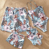 Family Matching Swimwear Mother Daughter Bikini Swimsuits Look Dress Father Son Swimming Bath Shorts Mommy Dad and Me Clothes - Fashion Hunter