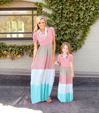 Shop Short Sleeve Striped Family Matching Dress 2020 | Fashion Hunter - Fashion Hunter