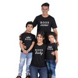 mommy and me mother daughter clothes family matching outfits look tshirt mom Father son baby Boys Girls Mini Boss t-shirt dress - Fashion Hunter