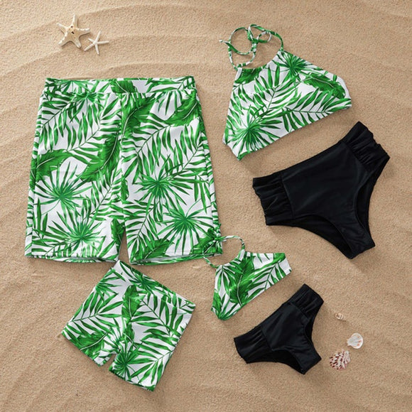  Matching Family Outfits, Mommy and Me Palm Leaf