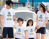 Family Matching Clothes Love T shirts Mommy and Me Clothes Mother Daughter Dad Son Tee shirts Outfits Family Look Dress Summer - Fashion Hunter