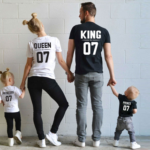 Mommy And Me Clothes Princess Dress Mother And Daughter Family Matching Outfits Looks T Shirt Daddy Mom Baby Girl Clothes - Fashion Hunter